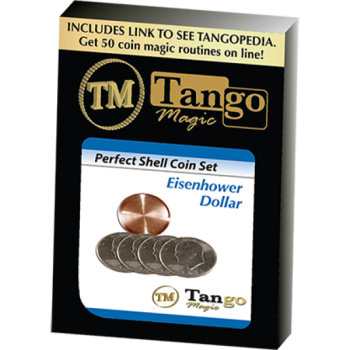 Perfect Shell Coin Set Eisenhower Dollar (Shell and 4 Coins) by Tango  (englisch)