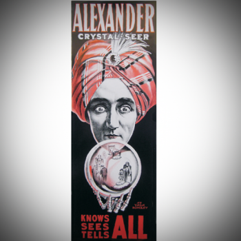 Poster/Plakat: Alexander mit Kristallkugel - Der Meister der Mentalkunst