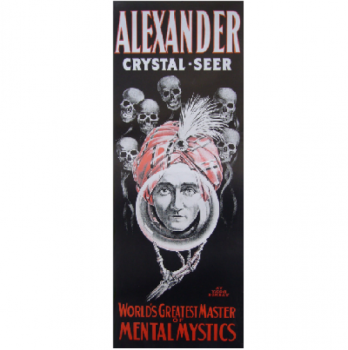 Poster/Plakat: Alexander (mit Kristallkugel u. Totenköpfen) - Der Meister der Mentalkunst