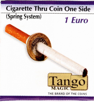 Cigarette Thru Quarter (One Sided) by Tango - Trick