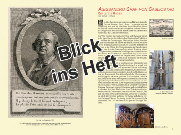 Preview: Persönlichkeiten in der Täuschungskunst  Nr. 18  Cagliostro