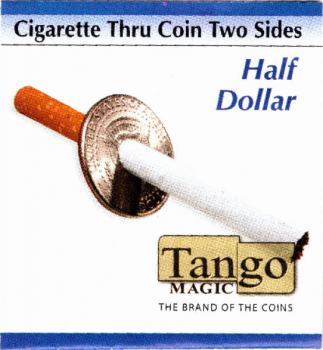 Cigarette Thru Quarter (One Sided) by Tango - Trick - Kopie