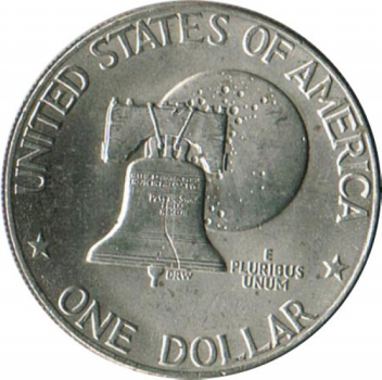 Preview: Eisenhower Dollar (Single Coin Ungimmicked) - Liberty Bell