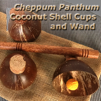 Cheppum Panthum -  Kokosnuss Becherspiel (Coconut Shell Cups and Wand Set)  - Gary Kosnitzky - (englisch)