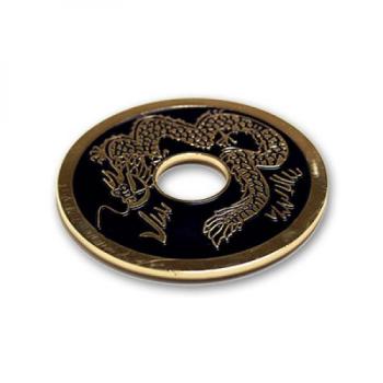 Chinesische Münze - Chinese Coin (schwarz - Eisenhower Dollar Size) by Royal Magic