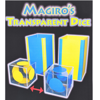 Transparent Dice - Einzelwürfel 4 cm - Magiro (Durchsichtiger Würfel, Durchsichtige Würfel)
