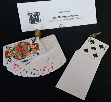 Preview: Die Schlüsselkarte - Manfred Zöllner ... die Flucht aus dem Schloss...  (Die Houdini-Karte / Houdini-Karten  /Houd