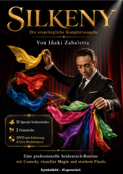 Silkeny - Zauberkunst mit Tüchern von Inaki Zabaletta - seltene Komplettausgabe