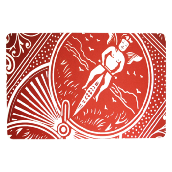 Pro-elite Workers Mat (Red Card Design) by Paul Romhany - Trick