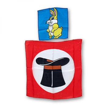 Hase aus Zylinder  (Seide, 45 x 45 cm)