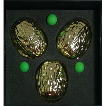 Preview: Golden Shells (mit drei Erbsen) - Nussschalenspiel / Three Shell Game