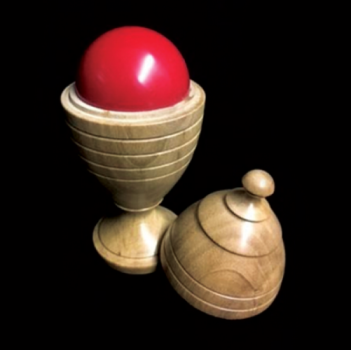 Deluxe Wooden Ball Vase by Merlins Magic