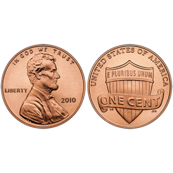 reguläre 1 US-Cent- Münze "Penny" - 27 Stück