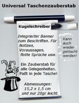 Universal Taschenzauberstab (Zauberstab, klein - Taschen-Zauberstab)