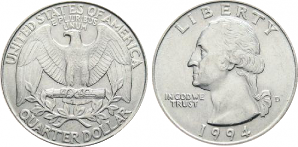Quarter regular - Vierteldollar-Münze
