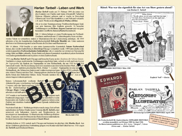 Persönlichkeiten in der Zauberkunst  Nr.  2 Harlan Tarbell