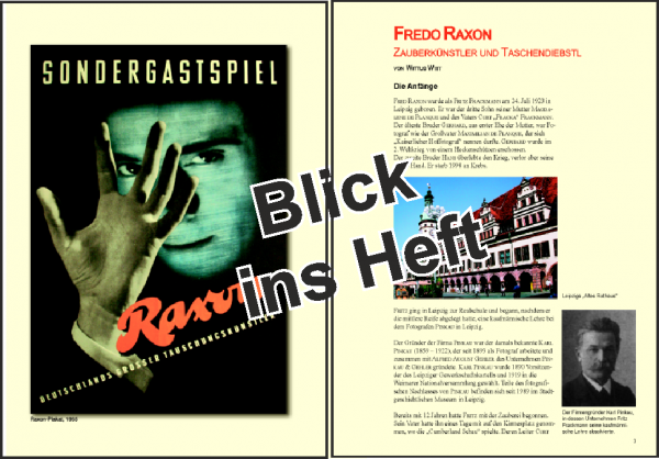 Persönlichkeiten in der Zauberkunst  Nr.  7 Raxon