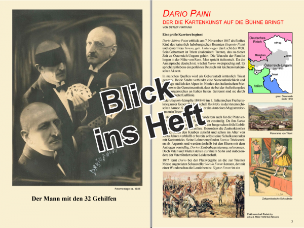 Persönlichkeiten in der Zauberkunst  Nr. 10 Dario Paini