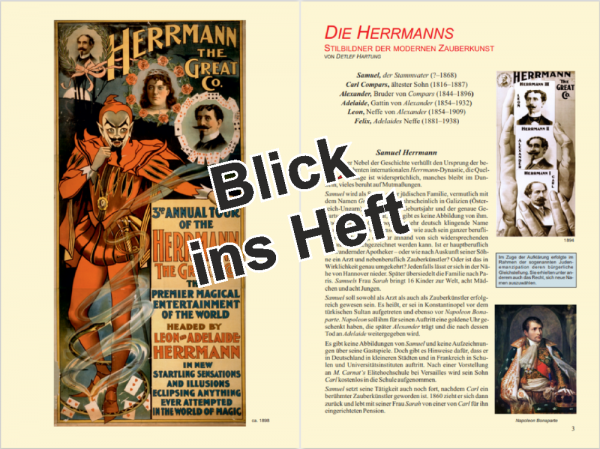 Persönlichkeiten in der Zauberkunst  Nr. 22 Die Herrmanns