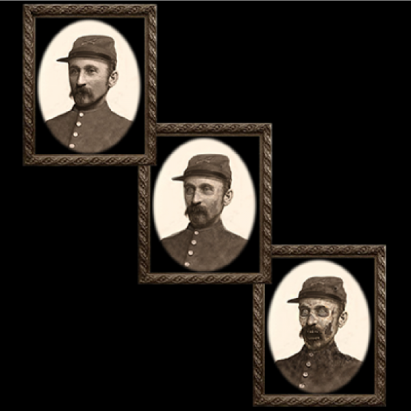 Geisterbild, groß - Verwandlungsportrait "Uncle Silas"  (Haunted Memories - Changing Portraits)