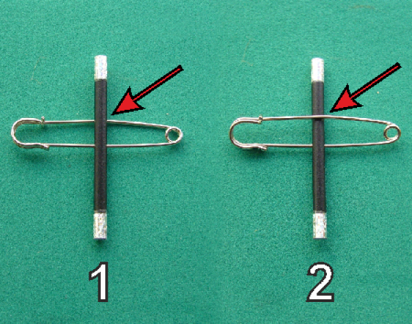Wand thru Safety-Pin