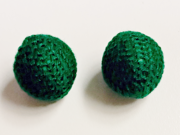 Chop Cup Ball-Set umhäkelt,  grün, 2,3 cm (Crochet Balls)