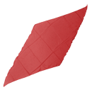 Diamond Cut Silks - Seidentuch (45 er), rot