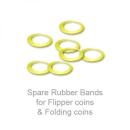 Ersatz-Gummis für Faltmünzen und Flippermünzen - Spare Rubber Bands  (25 Stück) Gummiringe